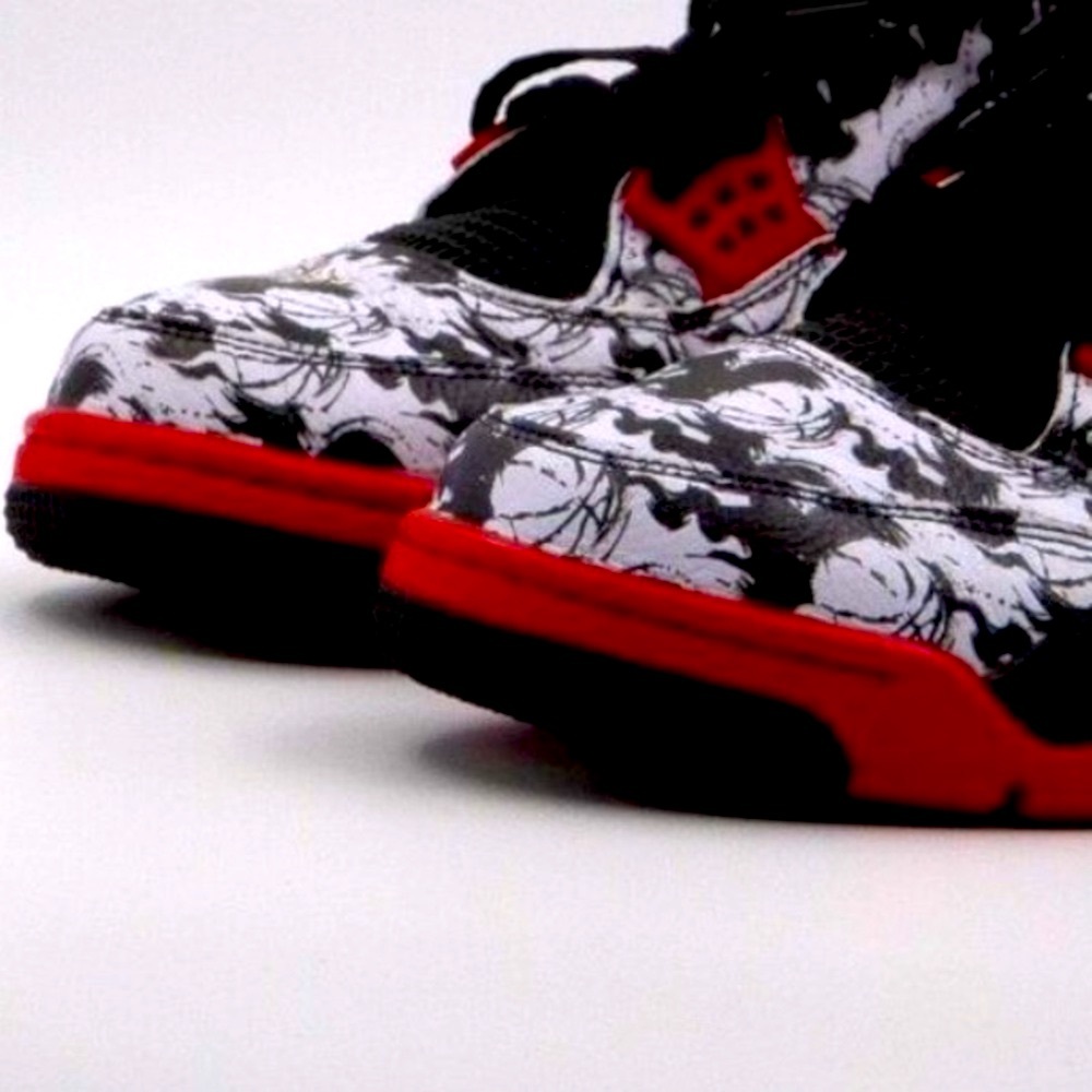 JORDAN 4 Retro “Tattoo” (2018). Sz. 13M (VNDS) **EUC** - Picture 2 of 7